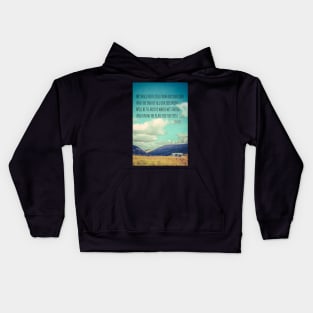 TS Eliot Travel Quote Poster Kids Hoodie